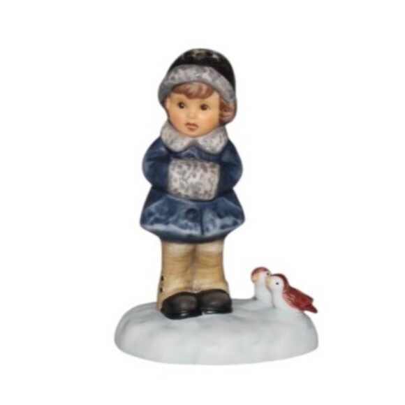 Goebel Hummel "Let It Snow"  Porcelain Figurine Original Box COA - Picture 4 of 8